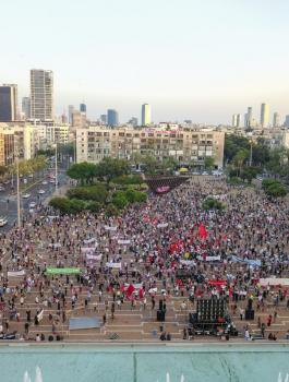 تظاهرة في تل ابيب 