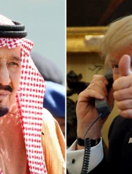 الملك سلمان وترامب 