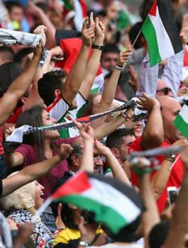 المنتخب الفلسطيني والاسرائيلي 