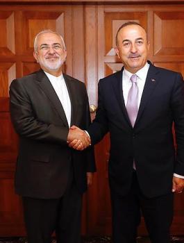 ظريف وجاويش واغلو 