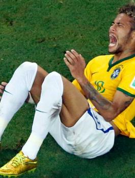 اصابة نيمار في كأس العالم 