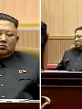 الزعيم الكوري الشمالي يغط في النوم 