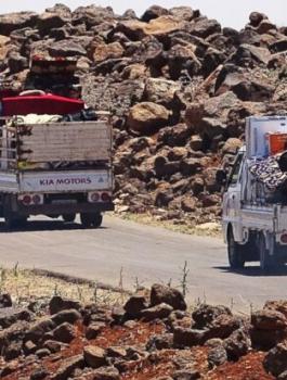 عودة النازحين الى درعا السورية 