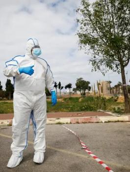 مصابون بالكورونا 