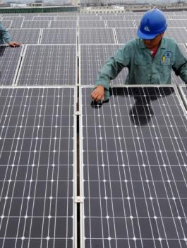 اكبر محطة شمسية في قطاع غزة 