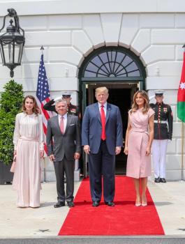 العاهل الاردني والقضية الفلسطينية 