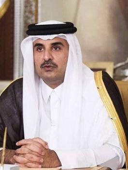 امير قطر والتطبيع مع اسرائيل 