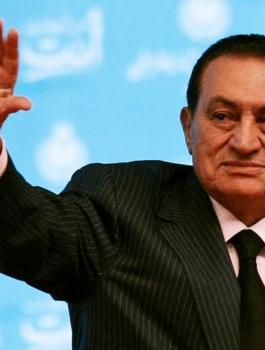 ايهود باراك وحسني مبارك 
