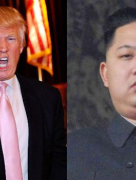 ترامب والزعيم الكوري الشمالي 
