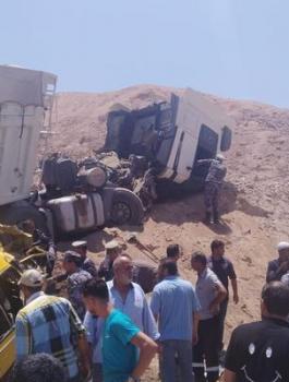 حادث سير على طريق العقبة 