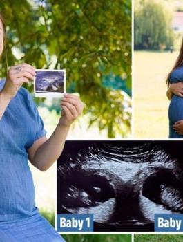 سيدة حامل بتوأمين في رحمين منفصلين 