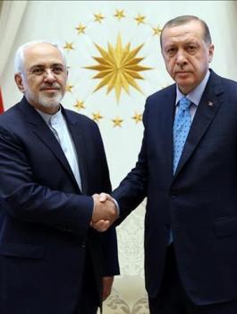 ظريف يلتقي أردوغان لبحث الأزمة السورية 