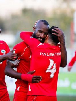 المنتخب الفلسطيني والمنتخب السعودي 