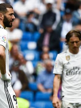 لاعبو ريال مدريد عقب الخسارة من ريال بيتيس