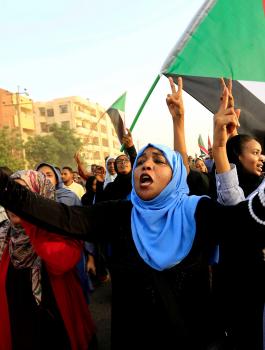تظاهرة في السودان 