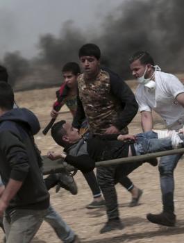 اصابة شاب برصاص الاحتلال شمال غزة 