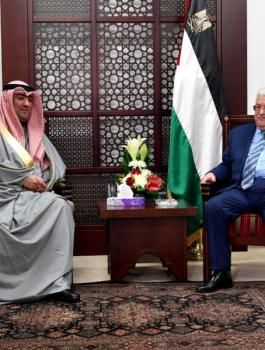 وزير الشباب والرياضة الكويتي في رام الله 