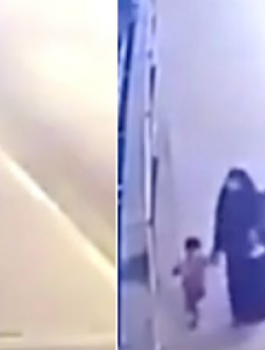 ام ترمي بطفليها في نهر دجلة 