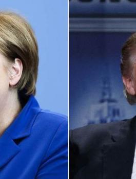 ميركل وترامب 