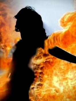 حرق سيدة في طولكرم 