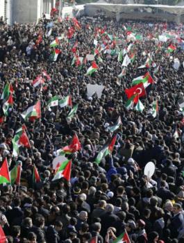 مظاهرات في تركيا انتصارا للقدس 