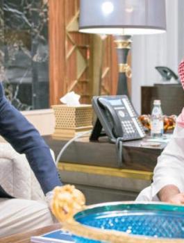 محمد بن سلمان وملياردير ياباني 