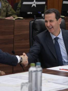 بوتين وترامب والاسد 