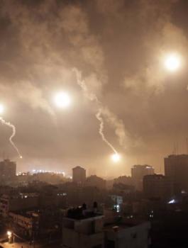 قصف على مستوطنات غلاف غزة 