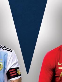 رونالدو وميسي في مونديال روسيا 