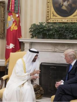 ولي عهد ابو ظبي وترامب 