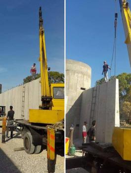 تشييد جدار حول مخيم عين الحلوة