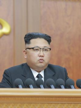 الزعيم الكوري الشمالي وكوريا الجنوبية 