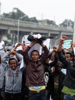 تظاهرات في اثيوبيا 