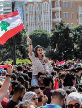 التظاهرات في لبنان 