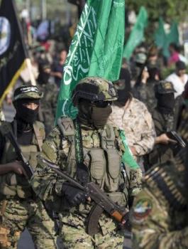 مناورة عسكرية لكتائب القسام في غزة 