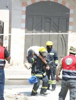 مناورة للدفاع المدني في طولكرم 