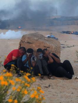 اصابات في غزة 