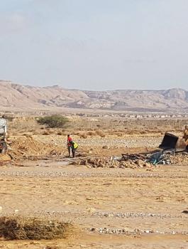 اختفاء سائق شاحنة من الطيبة جرفته السيول 