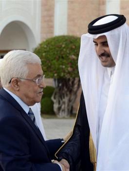 امير قطر وعباس 