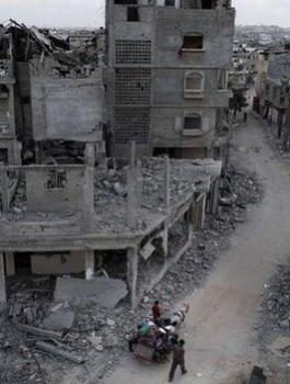 مساعدات سعودية لاعادة اعمار قطاع غزة 