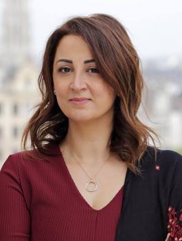 ليلى وافي والبرلمان البلجيكي 