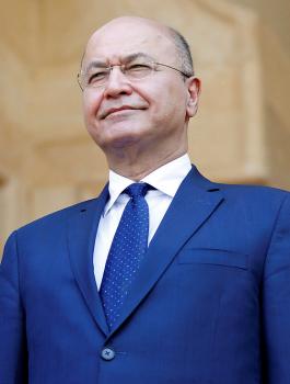 الرئيس العراقي والقصف الايراني 