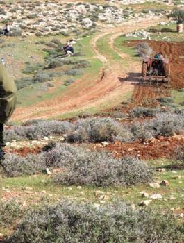 الاستيلاء على اراضي فلسطينية في بلدة الخضر 