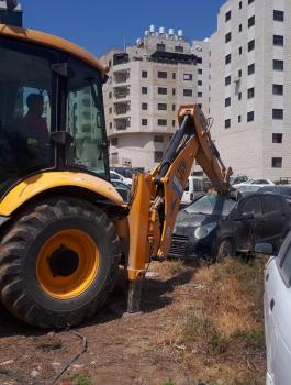 اتلاف مركبات غير قانونية في بلدة بيتا 