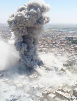 الدمار في الرقة السورية 