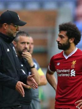 مدرب ليفربول ومحمد صلاح 
