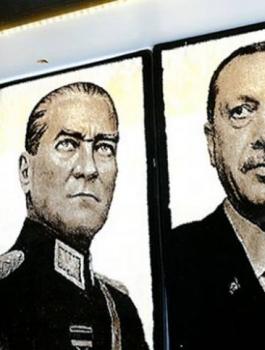 جندي نرويجي يهين اردوغان واتاتورك بعد ان اطلق النار على صورتهما 