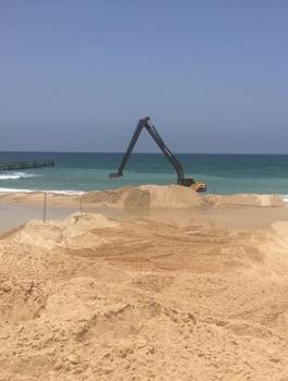 بناء عازل بحري بين قطاع غزة واسرائيل 