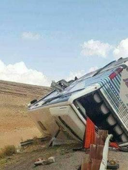 اصابة معتمرين قرب الزرقاء الاردنية 