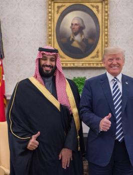 ترامب ومحمد بن سلمان 